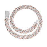 15mm Heavy Iced Cuban Link Bracelet – VVS Moissanite Shine