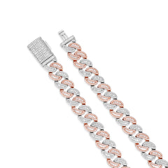 15mm Heavy Iced Cuban Link Bracelet – VVS Moissanite Shine