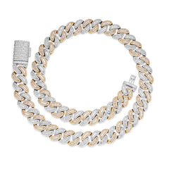 15mm Heavy Iced Cuban Link Bracelet – VVS Moissanite Shine