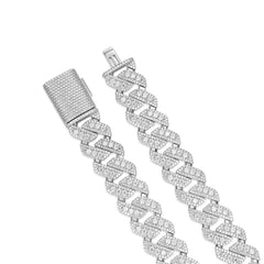 20MM Heavy Iced Cuban Link Necklace – VVS Moissanite Shine