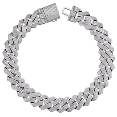 30MM VVS Moissanite Iced-Out Cuban Link Necklace