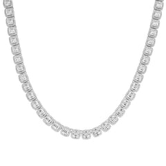 8mm Asscher-Cut VVS Moissanite Tennis Chain