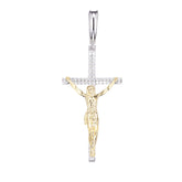 Religious Jewelry 14k Gold Plated Cross Pendant Necklace