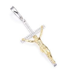 Religious Jewelry 14k Gold Plated Cross Pendant Necklace