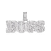 BOSS Moissanite Pendant with Bold Geometric Design
