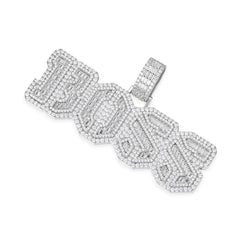 BOSS Moissanite Pendant with Bold Geometric Design