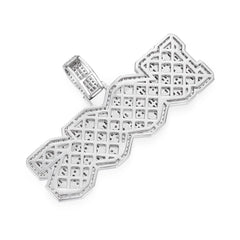 BOSS Moissanite Pendant with Bold Geometric Design