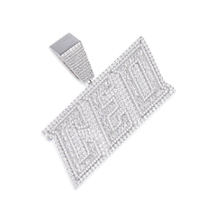 Baguette and Round Cut Moissanite CEO Pendant