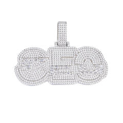 CEO Moissanite Pendant with VVS Clarity Stones