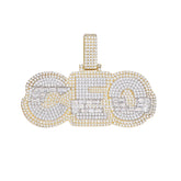 CEO Moissanite Pendant with VVS Clarity Stones