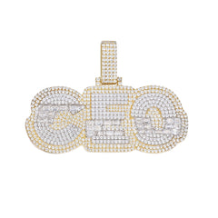 CEO Moissanite Pendant with VVS Clarity Stones