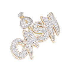Cash Flow Pendant Moissanite Brilliance with Money Bag