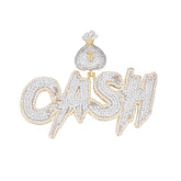 Cash Flow Pendant Moissanite Brilliance with Money Bag
