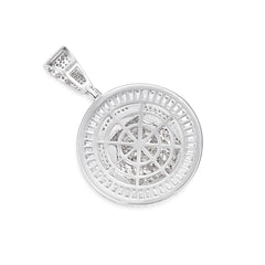 Crowned Lion Pendant VVS Moissanite Royalty Design