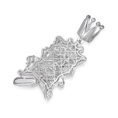 Crowned Money Throne Pendant With VVS Moissanite