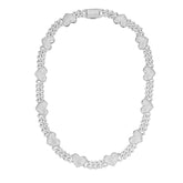 Fully Iced Out VVS Moissanite Heart Cuban Chains