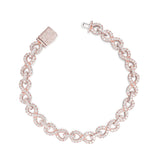 Fully Iced Out VVS Moissanite Infinity Bracelet