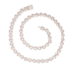 Fully Iced Out VVS Moissanite Infinity Necklace