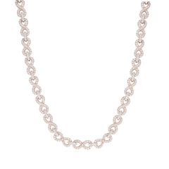 Fully Iced Out VVS Moissanite Infinity Necklace