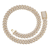 Fully Iced VVS Moissanite Cuban Necklace (ALL SIZES)