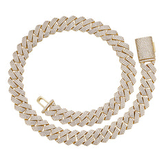 Fully Iced VVS Moissanite Cuban Necklace (ALL SIZES)