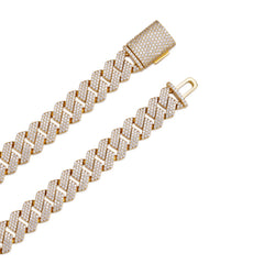 Fully Iced VVS Moissanite Cuban Necklace (ALL SIZES)