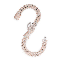 Grim Reaper Fully Iced Out VVS Moissanite Bracelet