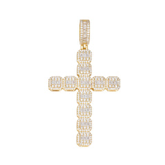 Classic Cross Pendant with Moissanite