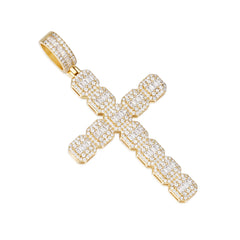 Classic Cross Pendant with Moissanite