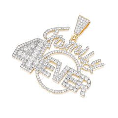 Custom Family Forever Pendant with VVS Moissanite