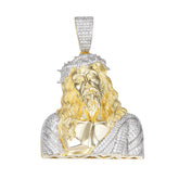 Golden Jesus Pendant VVS Moissanite Crown of Thorns Design
