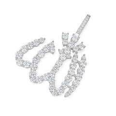 Iced-Out Allah Pendant with Sparkling Moissanite Stones