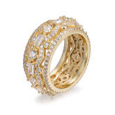 Iced Out CZ Diamond 925 Silver Ring