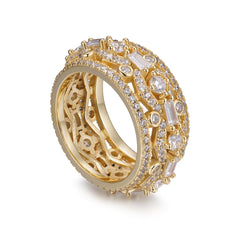 Iced Out CZ Diamond 925 Silver Ring