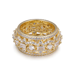 Iced Out CZ Diamond 925 Silver Ring