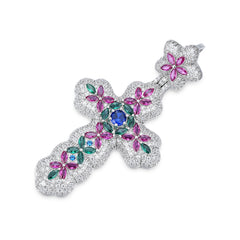 Iced Out Moissanite Cross Pendant – Premium Hip Hop Jewelry