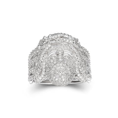Jesus Signet Thorn Moissanite Ring