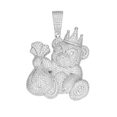 King panda Iced Out moissanite diamond pendant