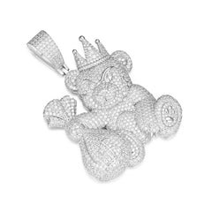 King panda Iced Out moissanite diamond pendant