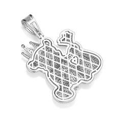 King panda Iced Out moissanite diamond pendant