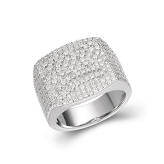 Men's Big Bold 100 Emoji Moissanite Ring