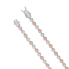 Moissanite Bead Ball Dogtag Necklace