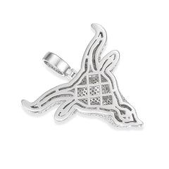 Moissanite Goat Pendant Radiant VVS Iced Animal Design