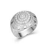 Moissanite Large Crown Iced Out Ring