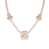 Moissanite Triple Bears Infinity Necklace