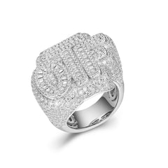 OTF Baguette Cut Moissanite Ring