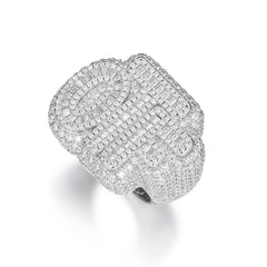 OTF Baguette Cut Moissanite Ring