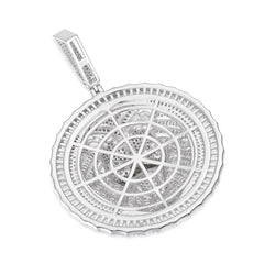 Royal Lion Medallion Pendant Fully Iced Moissanite