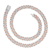 Shine Cuban Necklace – Iced Out with Moissanite Stones 10MM 14MM