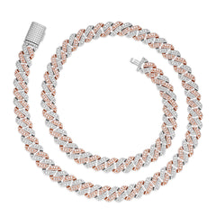 Shine Cuban Necklace – Iced Out with Moissanite Stones 10MM 14MM